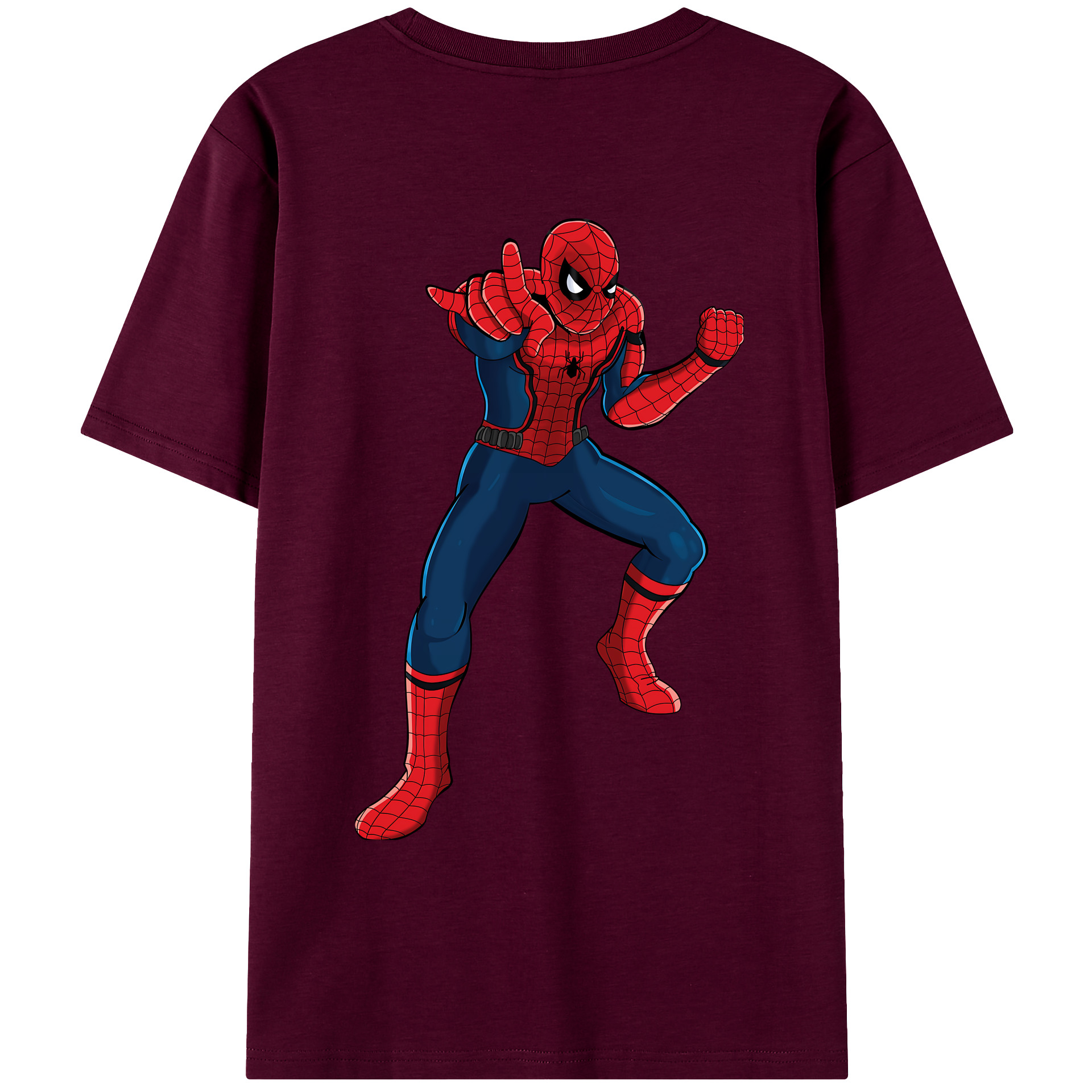 （画像用） Spider Man スパイダーマン レディース半袖Tシャツ(バックプリント)